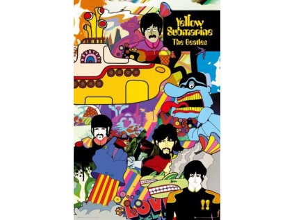 PLAKÁT 61 x 91,5 cm|THE BEATLES  YELLOW SUBMARINE