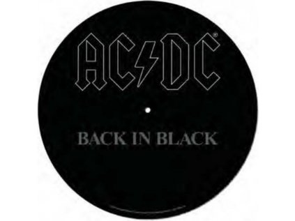 PODLOŽKA NA TALÍŘ GRAMOFONU  AC/DC|BACK IN BLACK