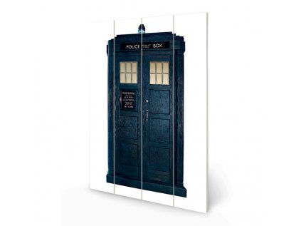 OBRAZ|MALBA NA DŘEVĚ 40 cm x 59 cm  DOCTOR WHO|TARDIS