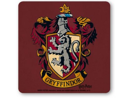 TÁCKY POD SKLENICE|BALENÍ 6 KUSŮ  HARRY POTTER|GRYFFINDOR (10 x 10cm)