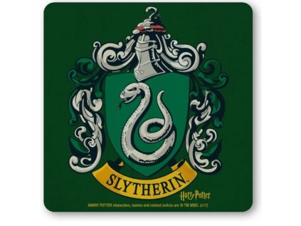 TÁCKY POD SKLENICE|BALENÍ 6 KUSŮ  HARRY POTTER|SLYTHERIN (10 x 10 cm)