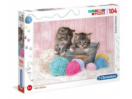 PUZZLE|KITTENS  COTTON|104 KUSŮ