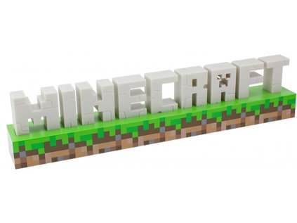 LAMPA DEKORATIVNÍ|MINECRAFT  LOGO|41 x 9 x 5,5 cm