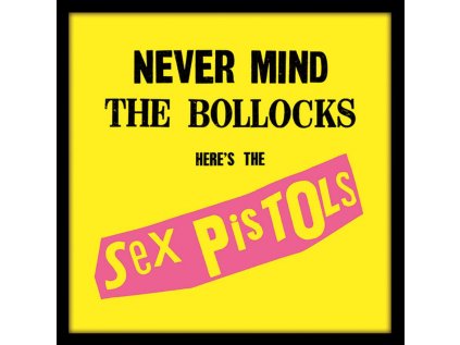 PLAKÁT V RÁMU 31,5 x 31,5 cm  SEX PISTOLS|NEVER MIND THE BOLLOCKS