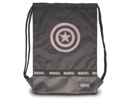 PYTLÍK GYM BAG|MARVEL  CAPTAIN AMERICA SHIELD|34 x 49 cm