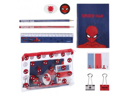 ŠKOLNÍ POMŮCKY SET|MARVEL  SPIDERMAN|8 PŘEDMĚTŮ