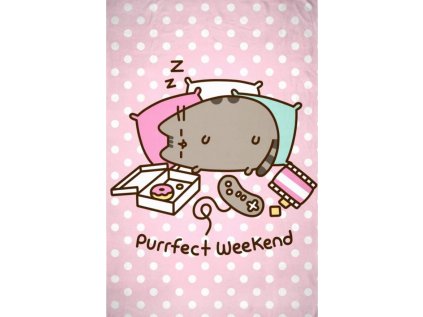 DEKA FLEECE|PUSHEEN  PURRFECT WEEKEND|130 x 170 cm