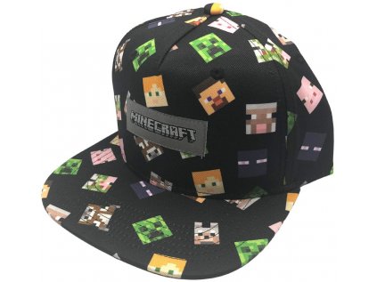 ČEPICE KŠILTOVKA|SNAPBACK|MINECRAFT  CHARACTER|NASTAVITELNÁ