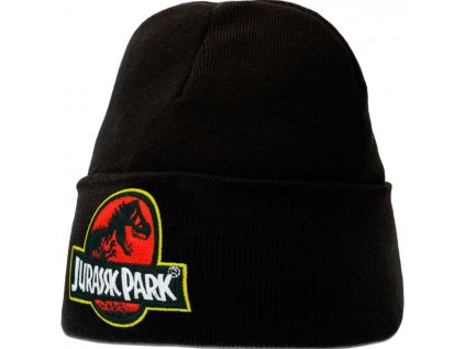 ČEPICE ZIMNÍ|JURASSIC PARK  LOGO|PŘELOŽENÁ