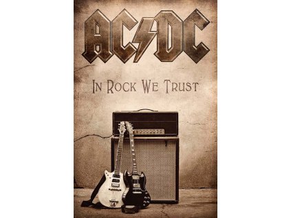 VLAJKA NA ZEĎ|AC/DC  IN ROCK WE TRUST|70 x 106 cm