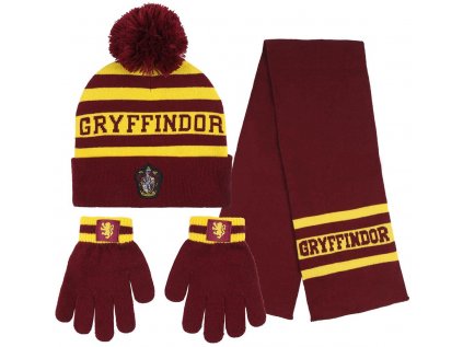 ZIMNÍ SET3|ČEPICE,RUKAVICE & ŠÁLA  HARRY POTTER|GRYFFINDOR