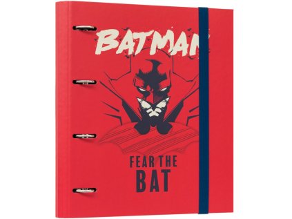 KROUŽKOVÝ POŘADAČ|DC COMICS  BATMAN|FEAR THE BAT|28 x 32 x 4 cm