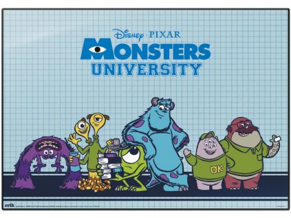 PODLOŽKA NA STŮL|PIXAR  MONSTER UNIVERSITY|49,5 x 34,5 cm