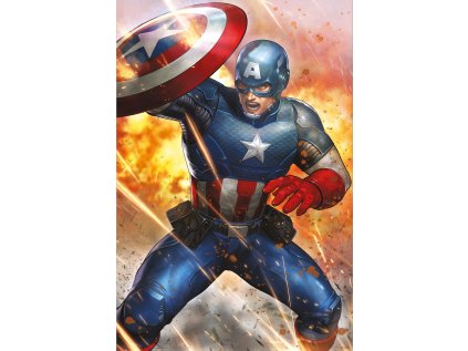 PLAKÁT 61 x 91,5 cm|MARVEL  CAPTAIN AMERICA|UNDER FIRE