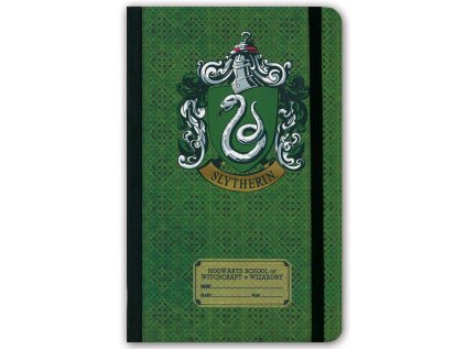 BLOK|ZÁPISNÍK A5|HARRY POTTER  SLYTHERIN LOGO|13 x 21 cm