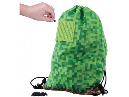 PYTLÍK GYM BAG|MINECRAFT  MINECRAFT PIXELS|32 x 43 x 1 cm