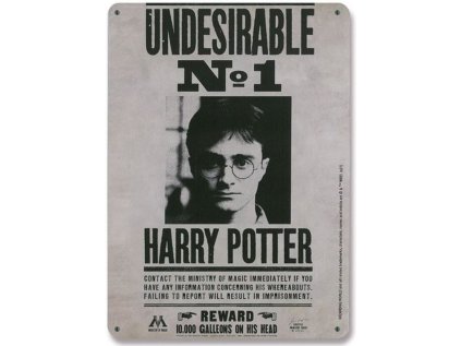 CEDULE NA ZEĎ A5|HARRY POTTER  UNDESIRABLE NO.1|15 x 21 cm