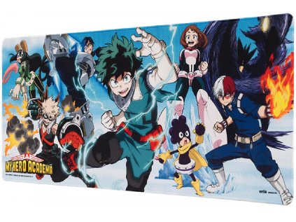 PODLOŽKA HERNÍ|MY HERO ACADEMIA  COLLAGE & LOGO|80 x 35 cm