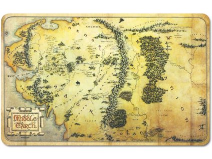 PROSTÍRÁNÍ NA STŮL|THE HOBBIT  MIDDLE EARTH MAP|23 x 14 cm