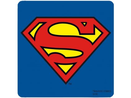 TÁCEK POD SKLENICE|JEDNOTLIVĚ  DC COMICS|SUPERMAN LOGO