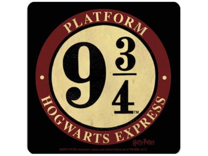 TÁCEK POD SKLENICE|JEDNOTLIVĚ  HARRY POTTER|PLATFORM 9 3/4