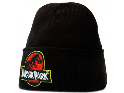 ČEPICE ZIMNÍ|DĚTSKÁ|JURASSIC PARK  LOGO|PŘELOŽENÁ|UNIVERZÁLNÍ