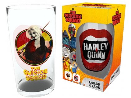 SKLENICE SKLO ČIRÉ|DC COMICS  400 ml|HARLEY QUINN