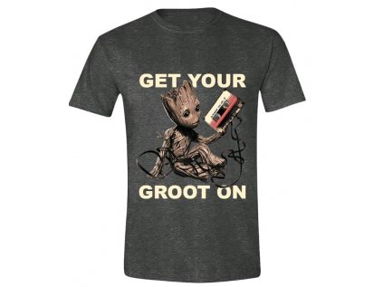 TRIČKO PÁNSKÉ|MARVEL|AVENGERS  GET YOUR GROOT ON|ŠEDÉ