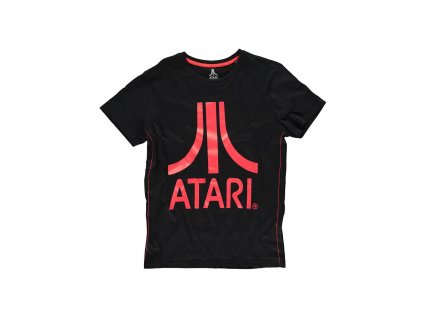 TRIČKO PÁNSKÉ|ATARI  RED LOGO|ČERNÉ