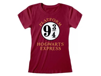 TRIČKO DÁMSKÉ|HARRY POTTER  HOGWARTS EXPRESS|VÍNOVÉ (M)
