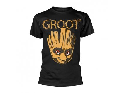 TRIČKO PÁNSKÉ|GUARDIANS OF GALAXY 2  GROOT HEAD|ČERNÉ