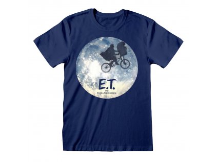 TRIČKO PÁNSKÉ|ET  MOON RIDE SILHOUETTE|MODRÉ (S)