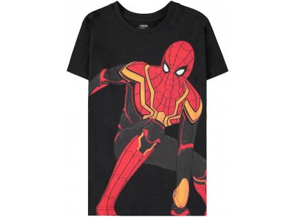 TRIČKO DĚTSKÉ|MARVEL|SPIDERMAN  INTEGRATED SUIT|ČERNÉ