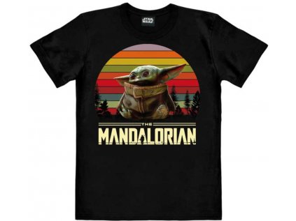 TRIČKO PÁNSKÉ|STAR WARS  THE MANDALORIAN|ČERNÉ