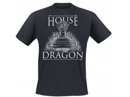 TRIČKO PÁNSKÉ|HOUSE OF THE DRAGON  TO THE THRONE|ČERNÉ