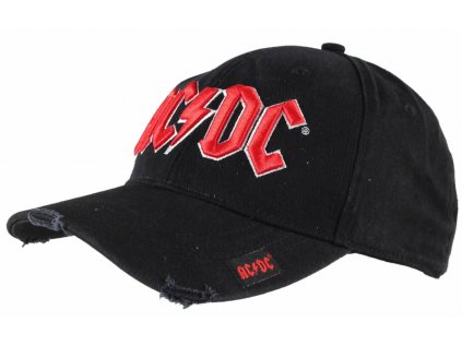 ČEPICE BASEBALLOVÁ|KŠILTOVKA  AC/DC|3D LOGO RED|BLACK