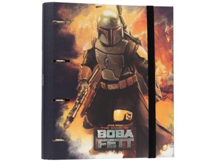 KROUŽKOVÝ POŘADAČ|STAR WARS  BOOK OF BOBA FETT|28 x 32 x 4 cm