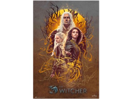 PLAKÁT 61 x 91,5 cm|THE WITCHER  CIRI AND YENNEFER