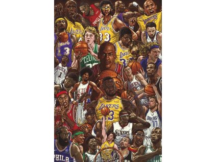 PLAKÁT 61 x 91,5 cm|NBA  BASKETBALL SUPERSTARS