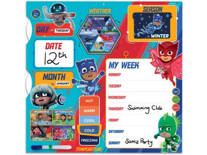 KALENDÁŘ 2025|DĚTSKÝ FIRST  PJ MASKS (34 x 35 cm)