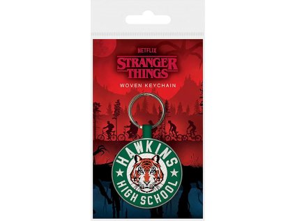 PŘÍVĚSEK NA KLÍČE|TEXTILIE  STRANGER THINGS|HAWKINS HIGH SCHOOL