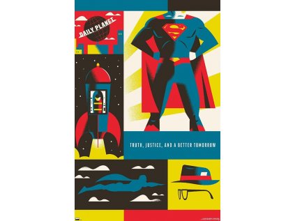 PLAKÁT 61 x 91,5 cm|DC COMICS  SUPERMAN|TRUTH, JUSTICE