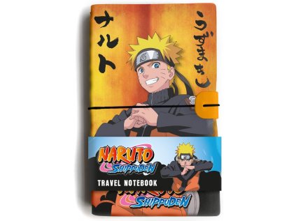 BLOK|ZÁPISNÍK|NARUTO SHIPPUDEN  KONOHA SYMBOL|TRAVEL|12 x 19,5 cm