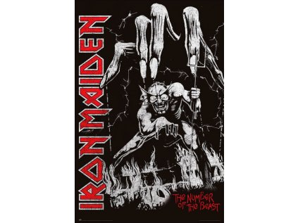 PLAKÁT 61 x 91,5 cm|IRON MAIDEN  NUMBER OF THE BEAST