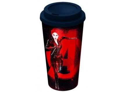 HRNEK CESTOVNÍ S VÍČKEM|MARVEL  520 ml|BLACK WIDOW