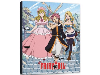 KROUŽKOVÝ POŘADAČ|FAIRY TAIL  PREMIUM|NATSU GIRLS|28 x 32 x 4 cm