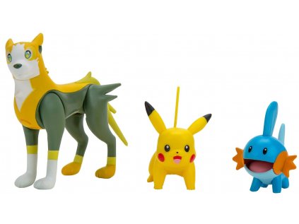 FIGURKA SBĚRATELSKÁ|SET 3 KUSŮ  POKÉMON|BATTLE FIGURE