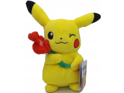 HRAČKA - FIGURKA PLYŠOVÁ|POKÉMON  VALENTINES PIKACHU|VÝŠKA 20 cm