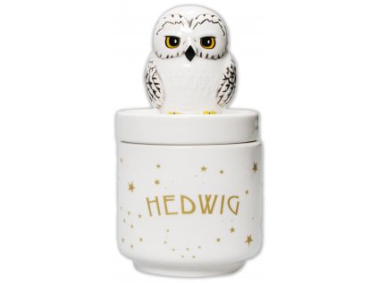 DÓZA KERAMICKÁ|HARRY POTTER  KAWAII HEDWIG|VÝŠKA 14 cm