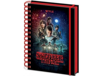 BLOK|ZÁPISNÍK A5|KROUŽKOVÁ VAZBA  WIRO|STRANGER THINGS|ONE SHEET